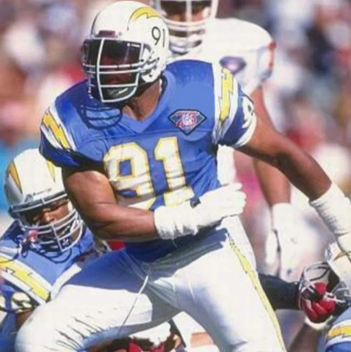 Leslie O’Neal 1994 San Diego Chargers NFL Mitchell & Ness Jersey product image 4, provided for visual reference and product
