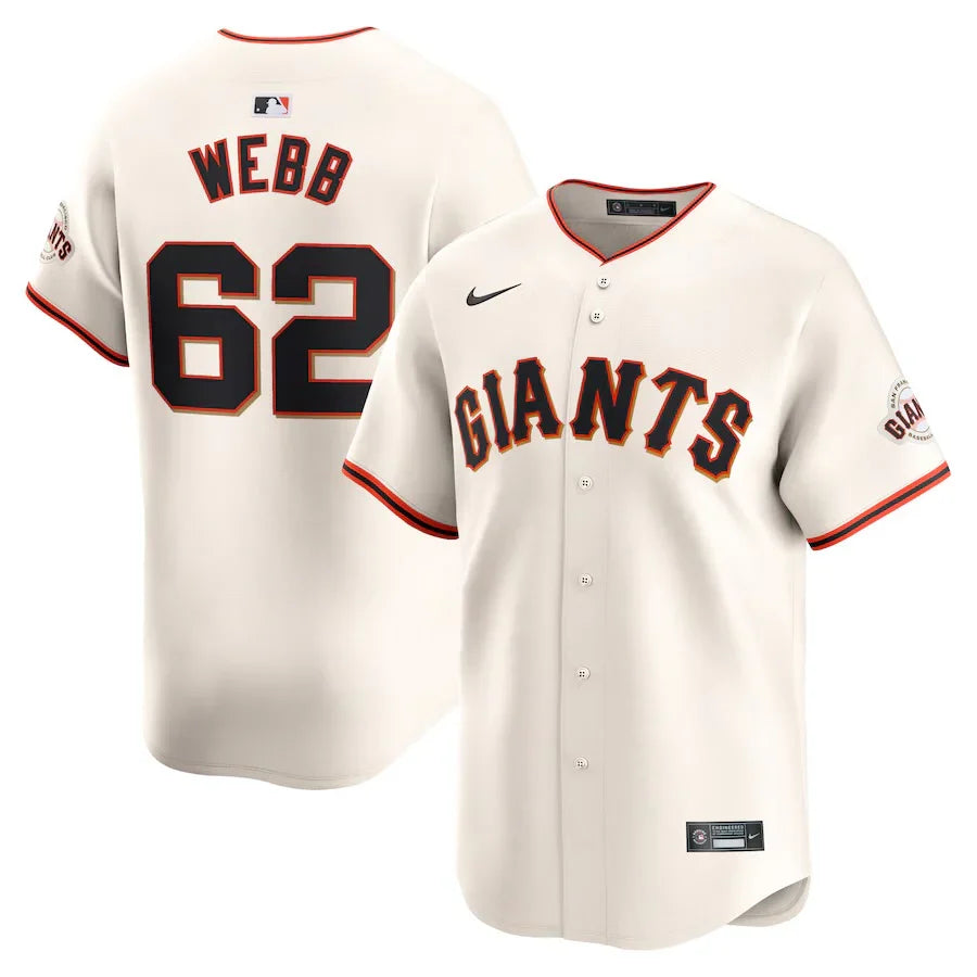 Logan Webb San Francisco Giants Official MLB Nike Jersey product image 1, provided for visual reference and product detail