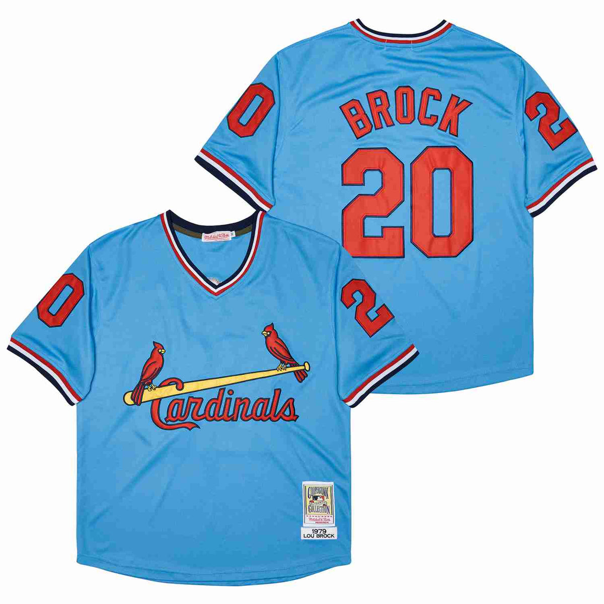 Lou Brock St. Louis Cardinals Jersey Mitchell & Ness product image 1, provided for visual reference and product detail review