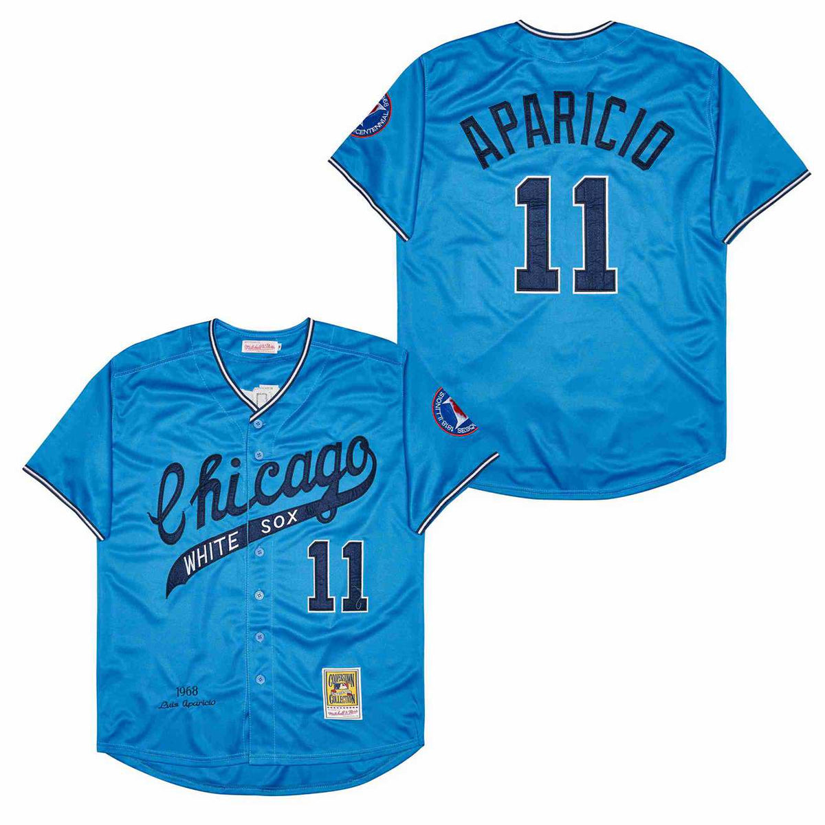 Luis Aparicio Chicago White Sox Jersey Mitchell & Ness Blue product image 1, provided for visual reference and product