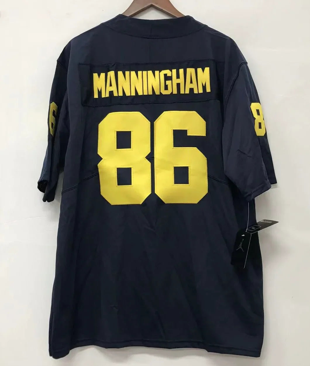 Mario Manningham Michigan Wolverines Jersey blue product image 1, provided for visual reference and product detail review