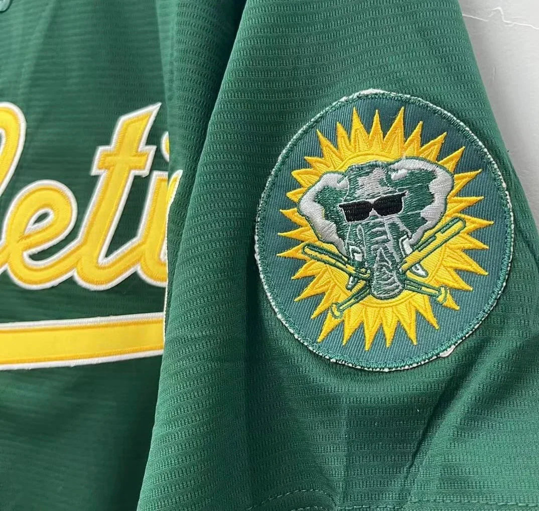 Mark McGwire Oakland A’s Athletics Jersey green product image 4, provided for visual reference and product detail review
