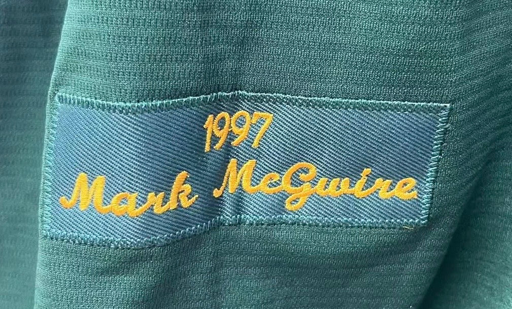 Mark McGwire Oakland A’s Athletics Jersey green product image 3, provided for visual reference and product detail review