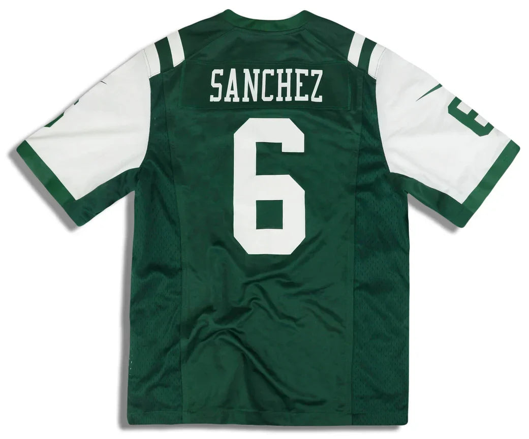 Mark Sanchez New York Jets Official NFL Nike Jersey product image 1, provided for visual reference and product detail review