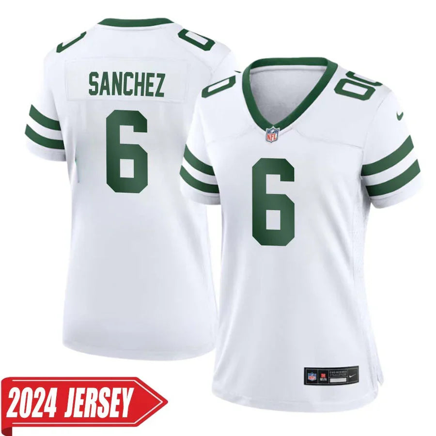 Mark Sanchez New York Jets Official NFL Nike Jersey White product image 1, provided for visual reference and product detail