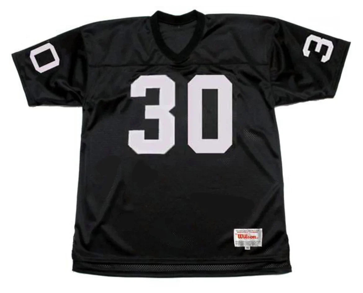 Mark Van Eeghen Oakland Raiders Mitchell & Ness Jersey Black product image 2, provided for visual reference and product