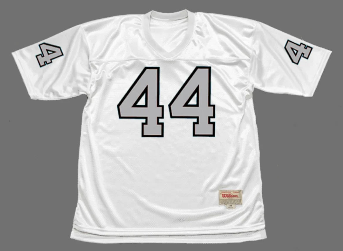 Marv Hubbard 1970 Oakland Raiders Mitchell & Ness Jersey product image 2, provided for visual reference and product detail
