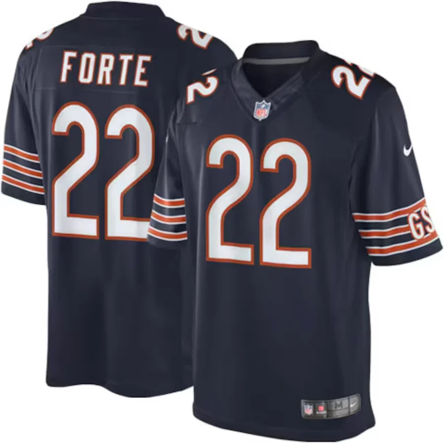 Matt Forte Chicago Bears Official NFL Jersey Nike product image 1, provided for visual reference and product detail review