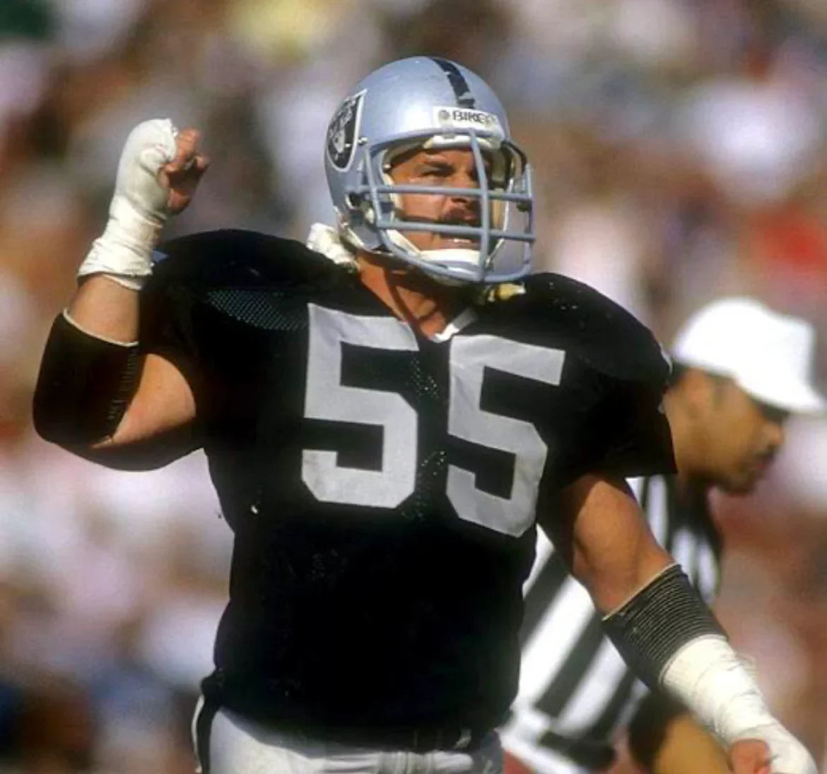 Matt Millen Los Angeles Raiders NFL Mitchell & Ness Jersey product image 3, provided for visual reference and product detail