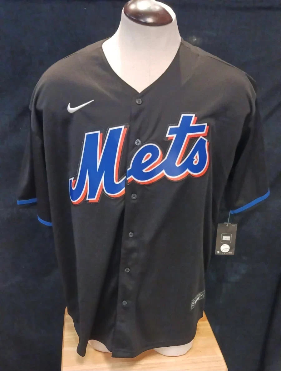 Max Scherzer New York Mets Jersey Black product image 2, provided for visual reference and product detail review