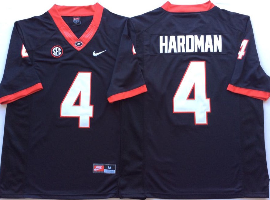 Mecole Hardman Georgia Bulldogs Jersey Black Nike product image 1, provided for visual reference and product detail review