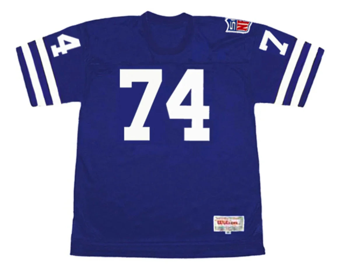 Merlin Olsen 1969 Los Angeles Rams NFL Mitchell & Ness Jersey blue product image 2, provided for visual reference and