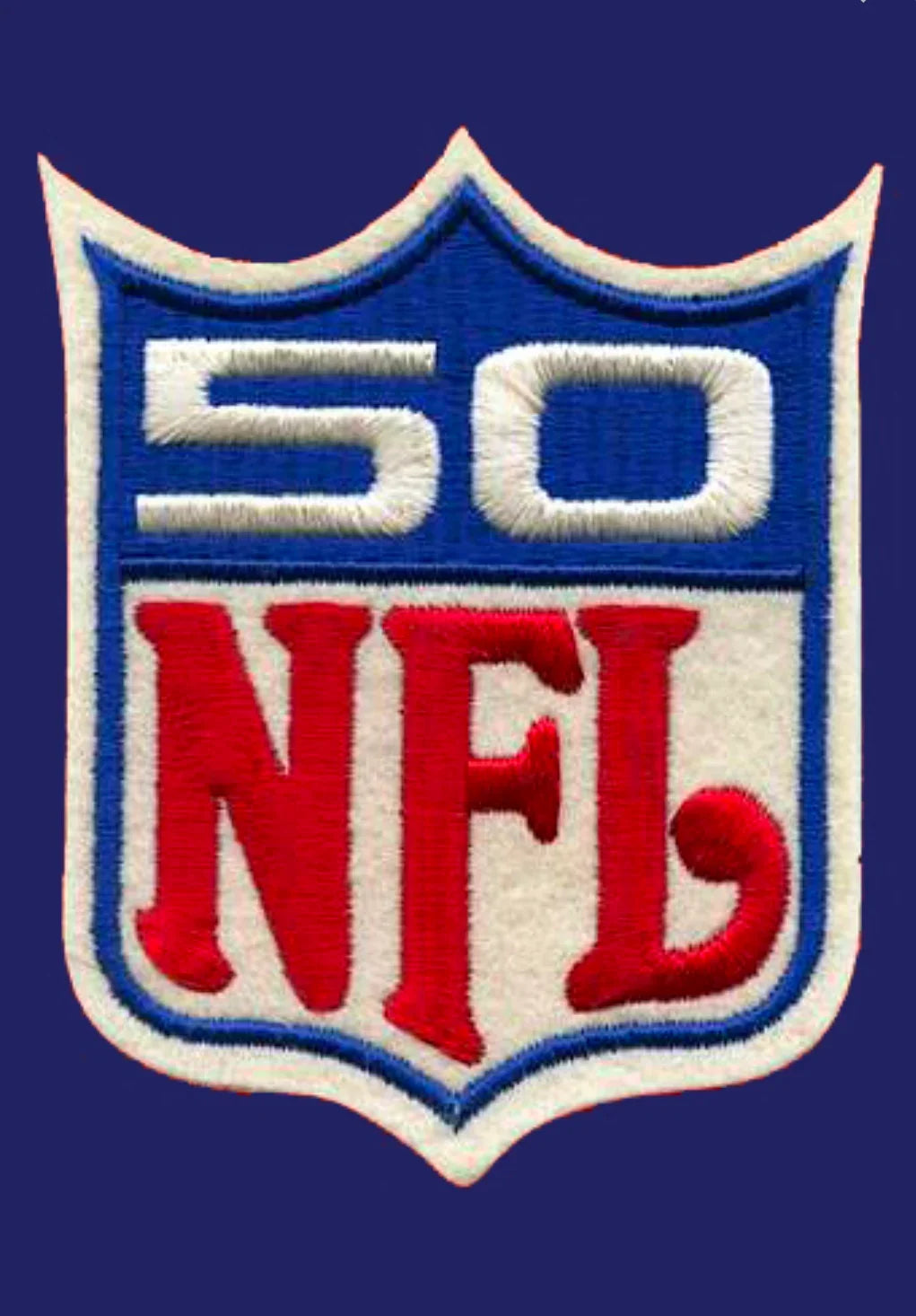Merlin Olsen 1969 Los Angeles Rams NFL Mitchell & Ness Jersey blue product image 3, provided for visual reference and