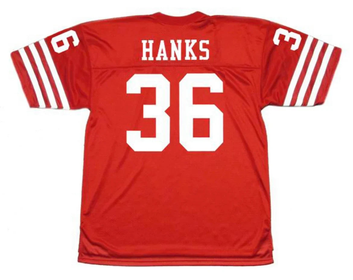 Merton Hanks San Francisco 49ers Jersey Mitchell & Ness product image 1, provided for visual reference and product detail