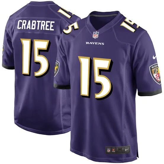 Michael Crabtree Baltimore Ravens Official NFL Jersey Nike product image 1, provided for visual reference and product detail