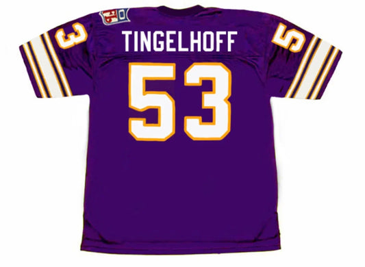 Mick Tingelhoff 1969 Minnesota Vikings NFL Mitchell & Ness Jersey product image 1, provided for visual reference and product