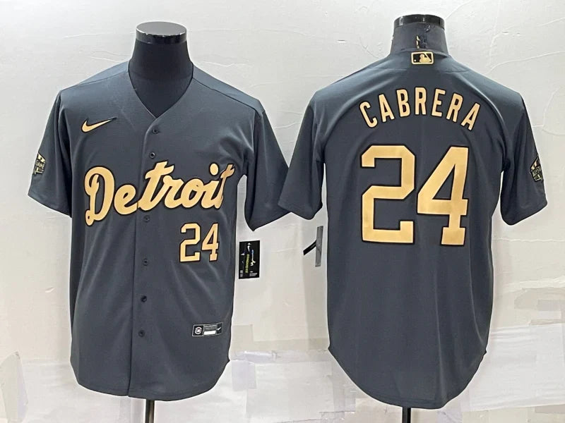 Miguel Cabrera Detroit Tigers Jersey Nike Black product image 1, provided for visual reference and product detail review