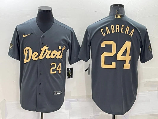 Miguel Cabrera Detroit Tigers Jersey Nike Black product image 1, provided for visual reference and product detail review