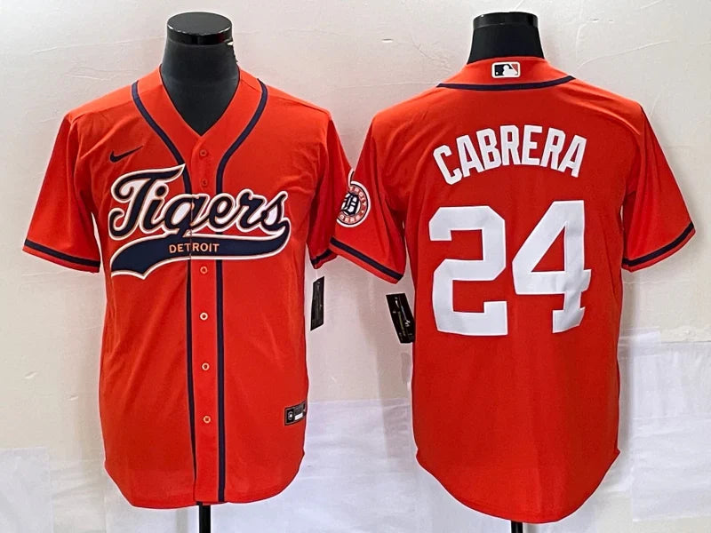 Miguel Cabrera Detroit Tigers Jersey Nike orange product image 1, provided for visual reference and product detail review