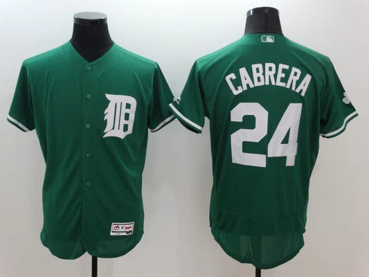 Miguel Cabrera Detroit Tigers St. Patrick’s Day Green Jersey product image 1, provided for visual reference and product