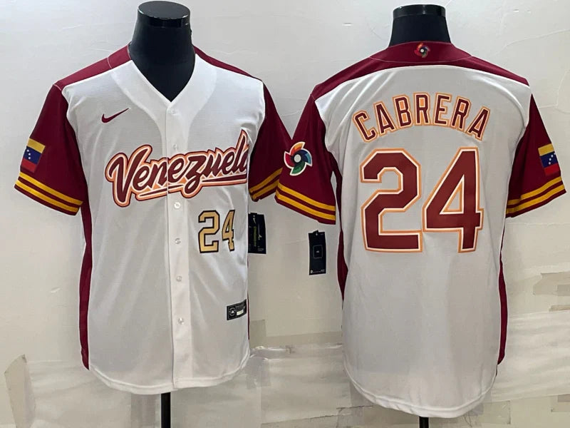 Miguel Cabrera Venezuela Jersey Nike product image 1, provided for visual reference and product detail review