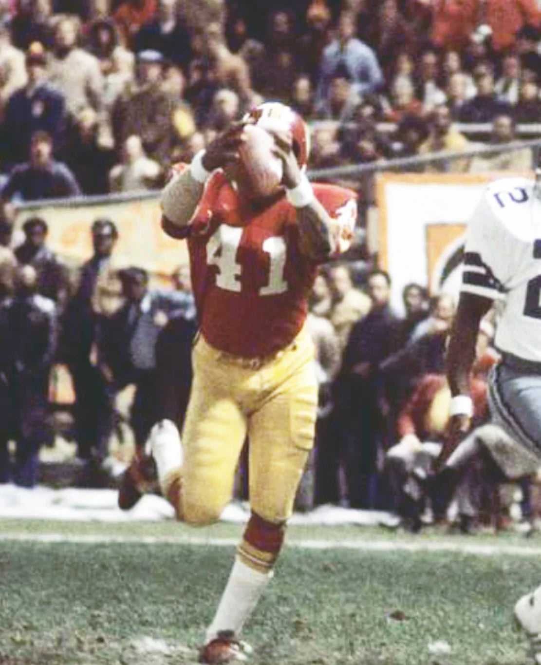 Mike Bass 1969 Washington Redskins Commanders Official NFL Mitchell & Ness Jersey Red product image 3, provided for visual