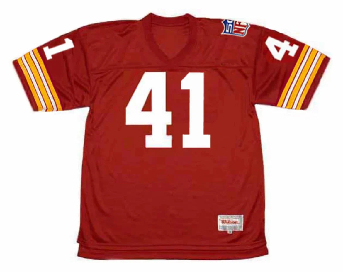 Mike Bass 1969 Washington Redskins Commanders Official NFL Mitchell & Ness Jersey Red product image 2, provided for visual