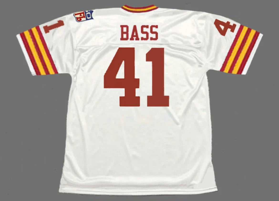 Mike Bass 1969 Washington Redskins Commanders Official NFL Mitchell & Ness Jersey White product image 1, provided for visual