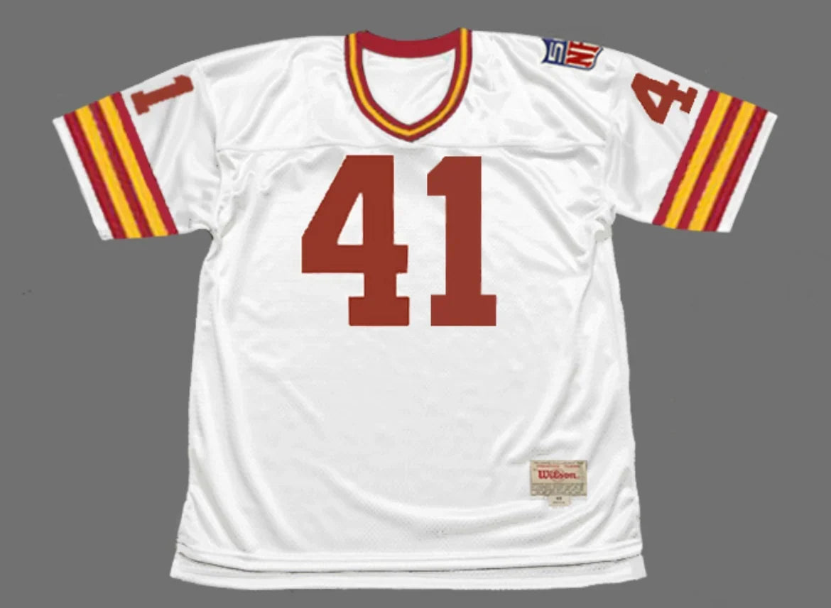 Mike Bass 1969 Washington Redskins Commanders Official NFL Mitchell & Ness Jersey White product image 2, provided for visual