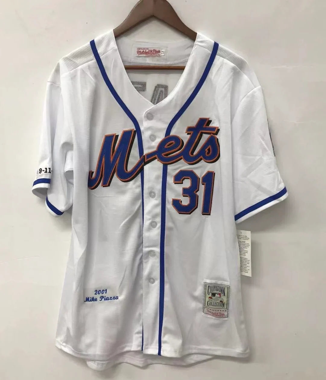Mike Piazza New York Mets Jersey Mitchell & Ness product image 2, provided for visual reference and product detail review