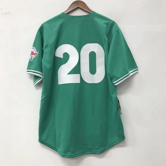 Mike Schmidt Philadelphia Phillies Green St. Patrick’s Day Jersey product image 1, provided for visual reference and product