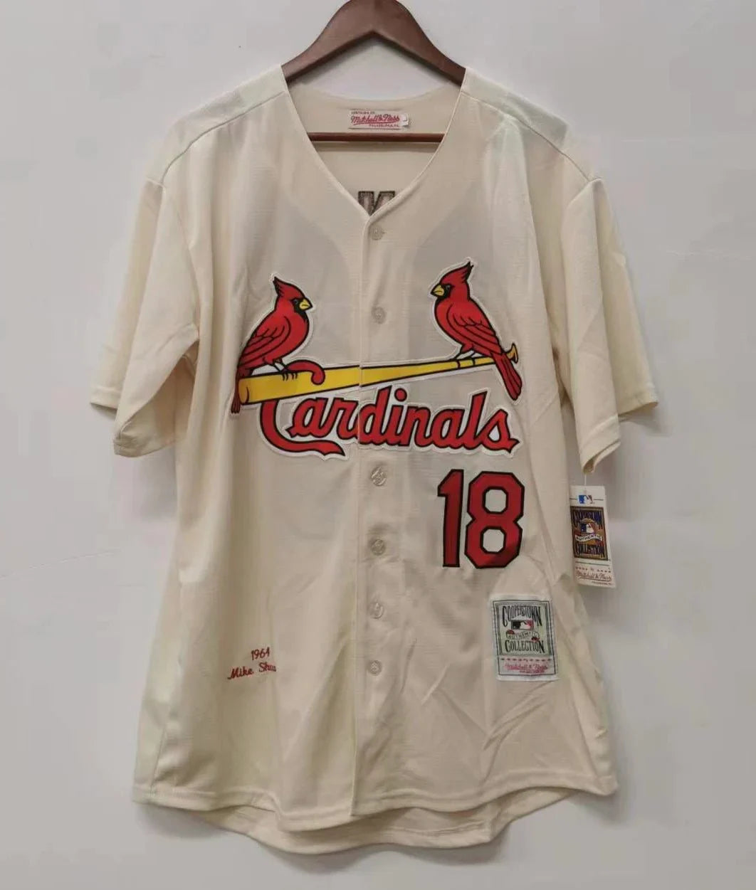 Mike Shannon St. Louis Cardinals 1964 Mitchell & Ness product image 2, provided for visual reference and product detail