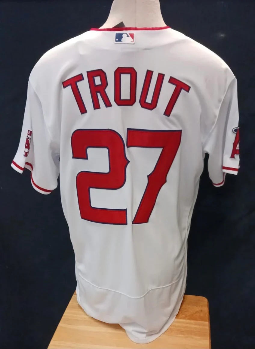 Mike Trout Anaheim Angels Jersey product image 1, provided for visual reference and product detail review