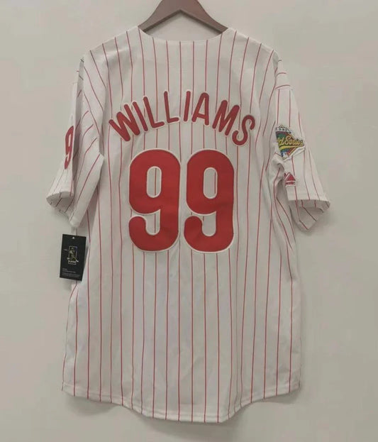 Mitch Williams Philadelphia Phillies 1993 World Series Jersey product image 1, provided for visual reference and product