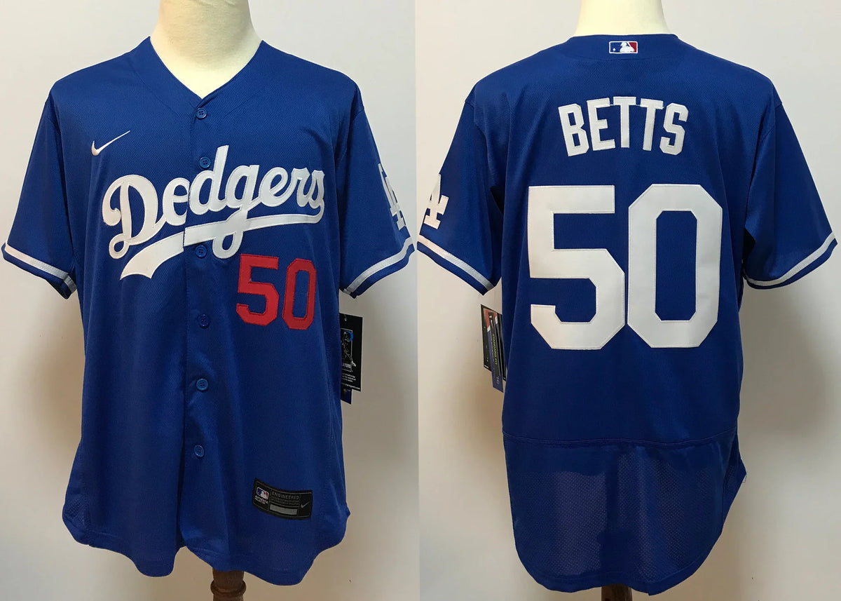 Mookie Betts Los Angeles Dodgers Jersey blue Nike product image 1, provided for visual reference and product detail review