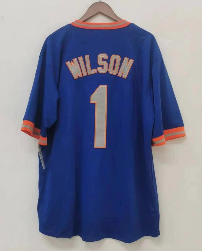 Mookie Wilson New York Mets Jersey Mitchell & Ness blue product image 1, provided for visual reference and product detail