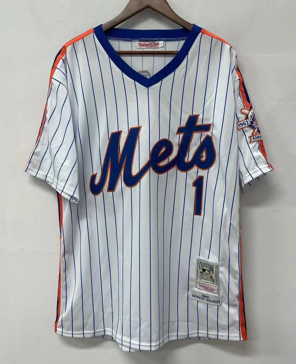 Mookie Wilson New York Mets Jersey Mitchell & Ness product image 3, provided for visual reference and product detail review