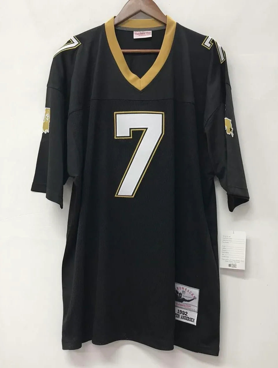 Morten Andersen New Orleans Saints Jersey Mitchell & Ness product image 2, provided for visual reference and product detail