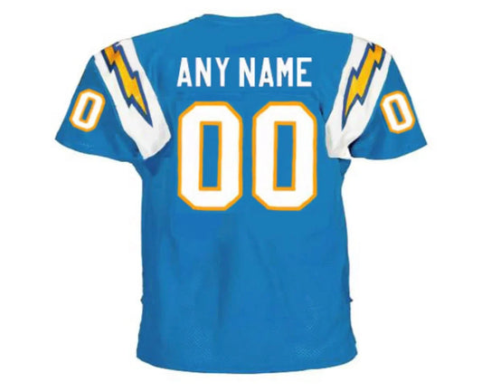 Any name & Number San Diego Chargers 1990’s NFL Mitchell & Ness Jersey product image 1, provided for visual reference and