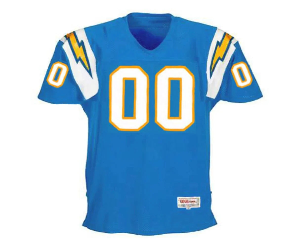 Any name & Number San Diego Chargers 1990’s NFL Mitchell & Ness Jersey product image 2, provided for visual reference and