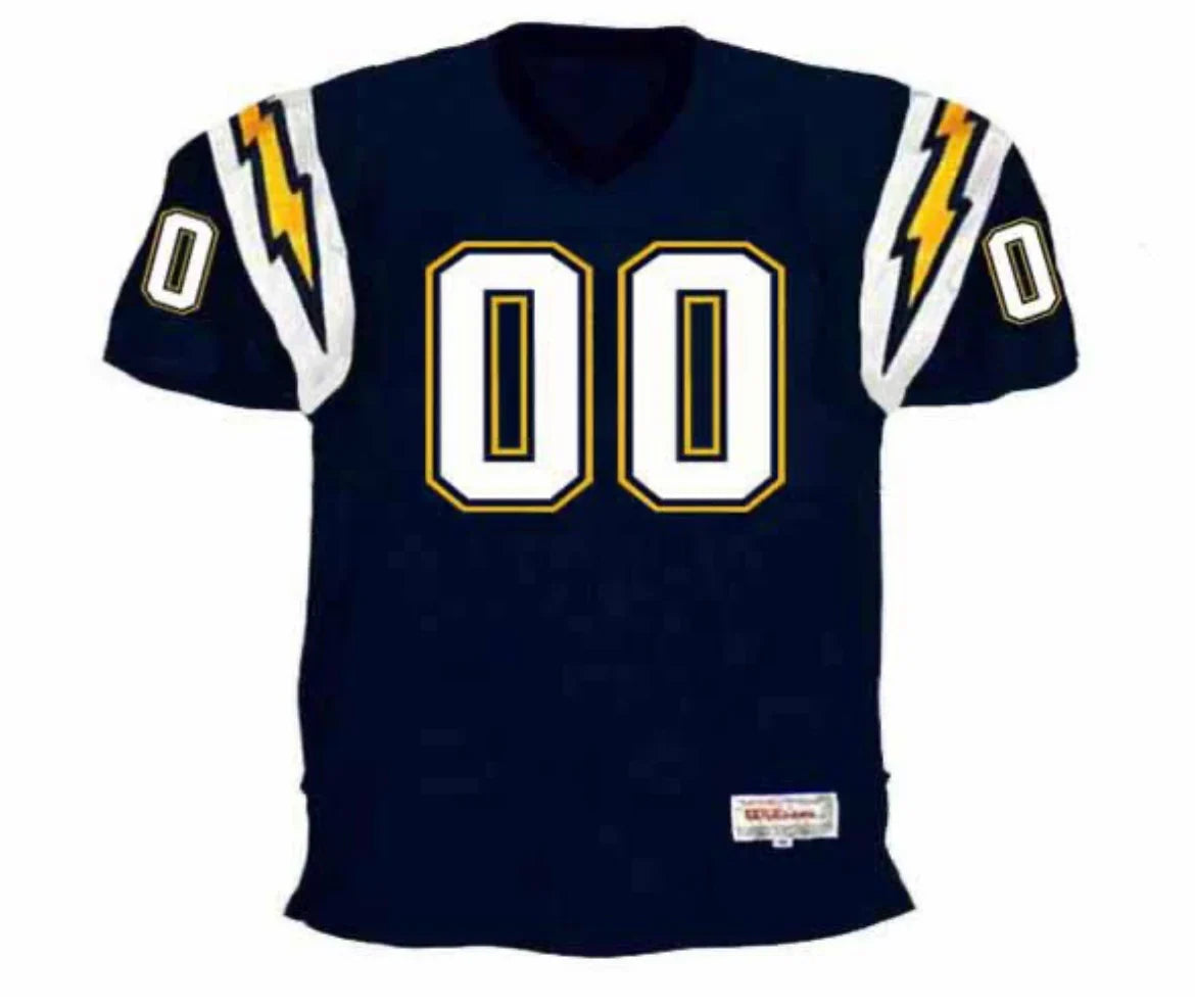 Any name & Number San Diego Chargers 1980’s NFL Mitchell & Ness Jersey product image 2, provided for visual reference and