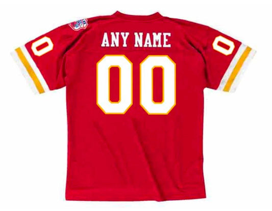 Any name & Number 1969 Kansas City Chiefs NFL Mitchell & Ness Jersey product image 1, provided for visual reference and