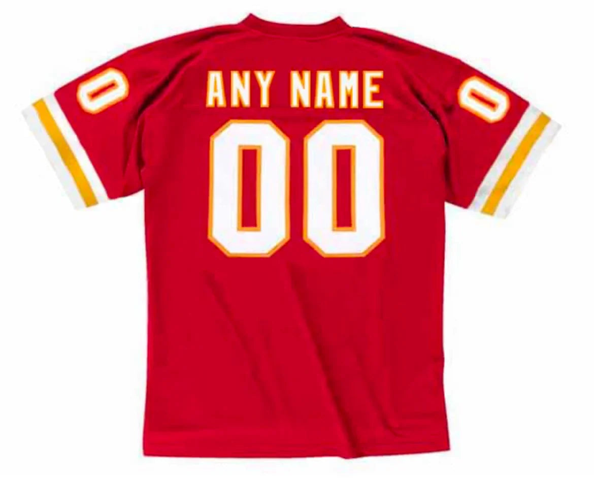 Any name & Number Kansas City Chiefs NFL Mitchell & Ness Jersey Red product image 1, provided for visual reference and
