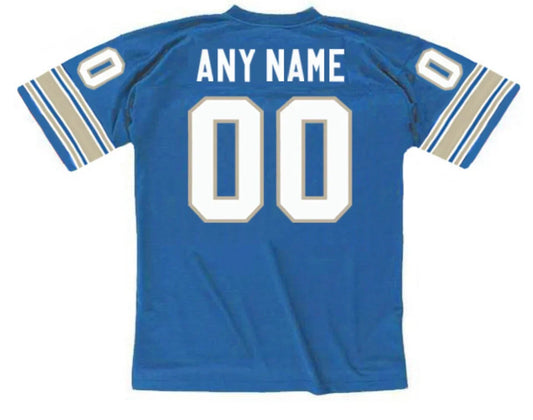 Any name & Number Detroit Lions 1994 NFL Mitchell & Ness Jersey product image 1, provided for visual reference and product