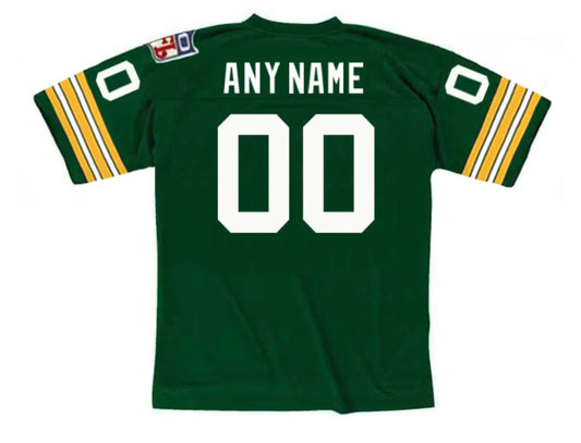 Any name & Number Green Bay Packers 1969 NFL Mitchell & Ness Jersey product image 1, provided for visual reference and