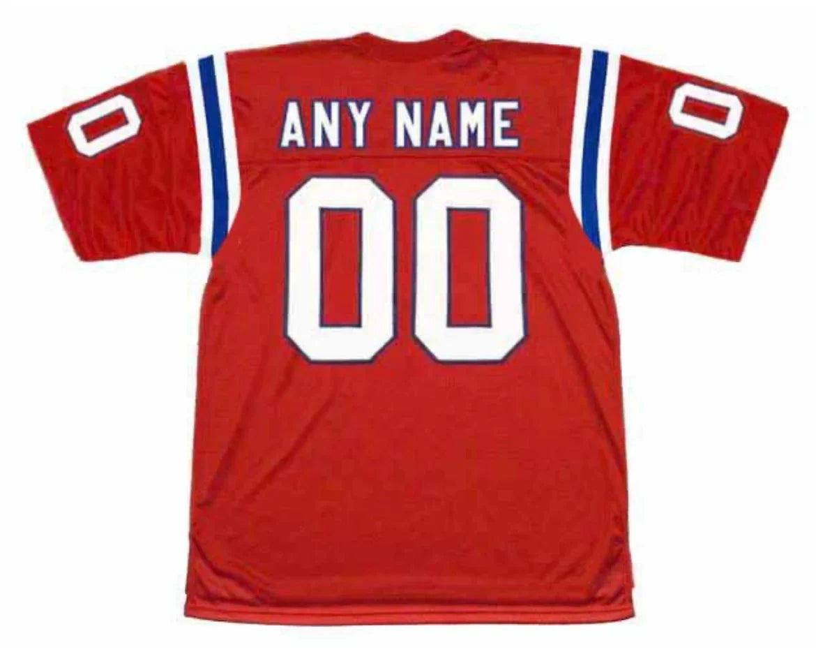 Any name & Number New England Patriots NFL Mitchell & Ness jersey Red product image 1, provided for visual reference and