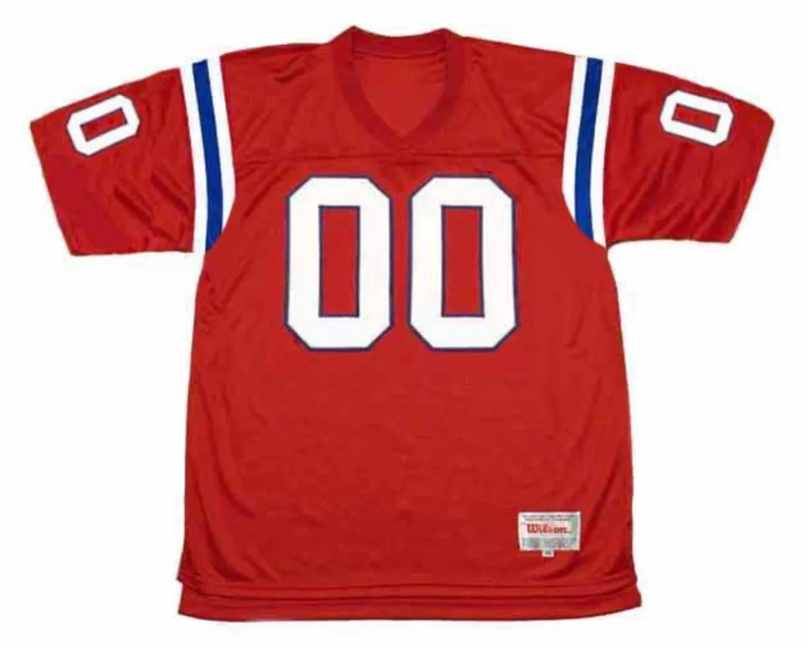 Any name & Number New England Patriots NFL Mitchell & Ness jersey Red product image 2, provided for visual reference and