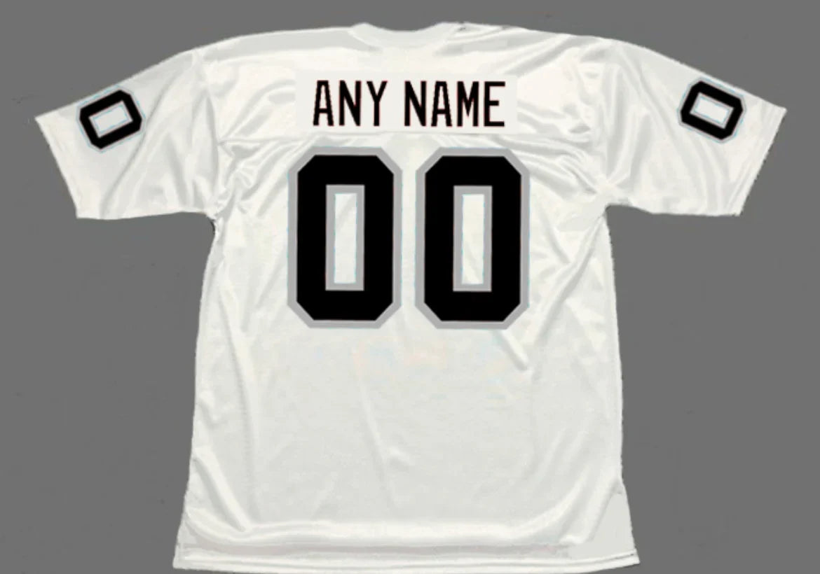 Any name & Number Oakland Los Angeles Raiders NFL Mitchell & Ness Jersey product image 1, provided for visual reference and