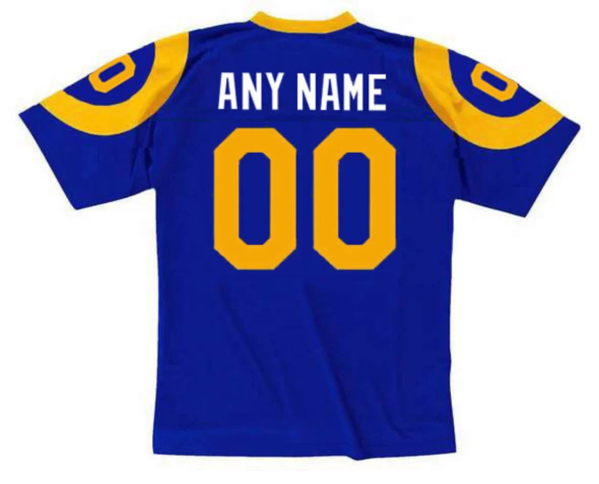 Any name & Number St. Louis Rams NFL Mitchell & Ness jersey Blue product image 1, provided for visual reference and product