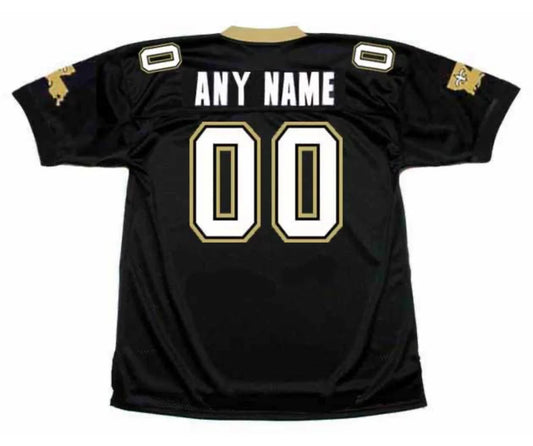 Any name & Number 1970’s 80’s New Orleans Saints NFL Mitchell & Ness Jersey Black product image 1, provided for visual